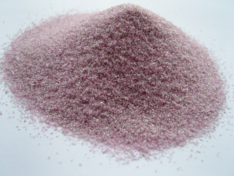 alúmina fundida rosa